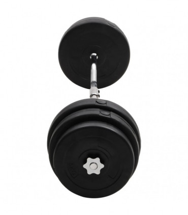 vidaXL Curl Barbell with Plates 90 kg