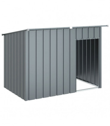 vidaXL Dog House with Roof Anthracite 153x91x110 cm Galvanised Steel