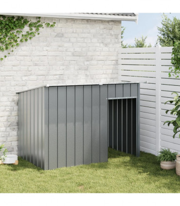 vidaXL Dog House with Roof Anthracite 153x91x110 cm Galvanised Steel