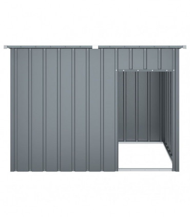 vidaXL Dog House with Roof Anthracite 153x91x110 cm Galvanised Steel
