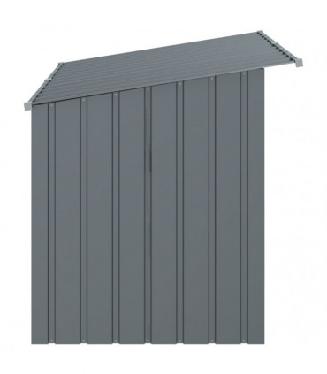 vidaXL Dog House with Roof Anthracite 153x91x110 cm Galvanised Steel
