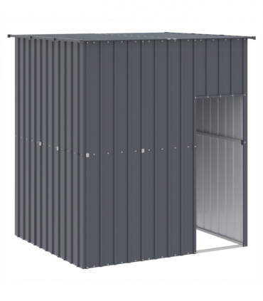 vidaXL Dog House with Roof Anthracite 165x153x181 cm Galvanised Steel