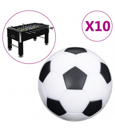 vidaXL Football Table Balls 10 pcs 32 mm ABS