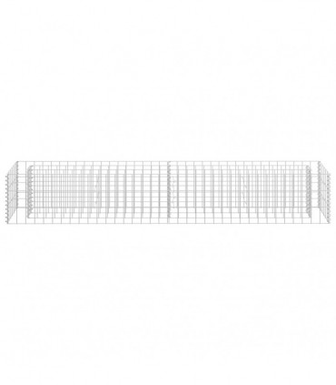 vidaXL Gabion Raised Bed Galvanised Steel 180x30x30 cm