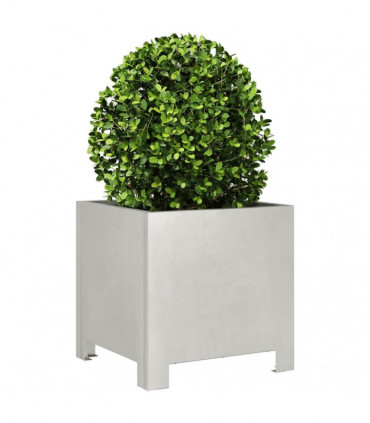vidaXL Garden Planters 2 pcs 30x30x30 cm Stainless Steel