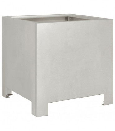 vidaXL Garden Planters 2 pcs 30x30x30 cm Stainless Steel