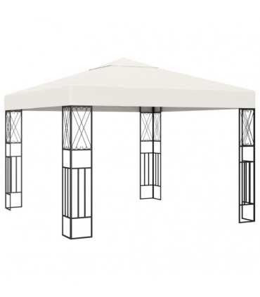 vidaXL Gazebo 3x3 m Cream Fabric