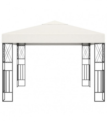 vidaXL Gazebo 3x3 m Cream Fabric