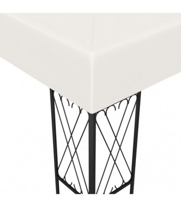 vidaXL Gazebo 3x3 m Cream Fabric