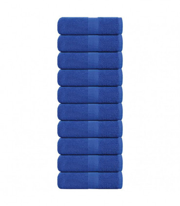 vidaXL Guest Towels 10 pcs Blue 30x50 cm 360 gsm 100% Cotton