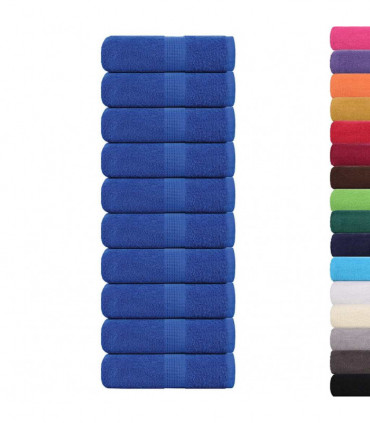 vidaXL Guest Towels 10 pcs Blue 30x50 cm 360 gsm 100% Cotton