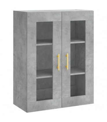 vidaXL Highboard Concrete Grey 69.5x34x180 cm Engineered Wood