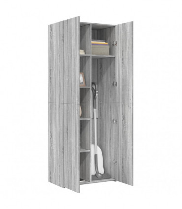 vidaXL Highboard Grey Sonoma 70x42.5x185 cm Engineered Wood