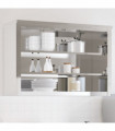 vidaXL Kitchen Wall Cabinet with Shelves Stainless Steel