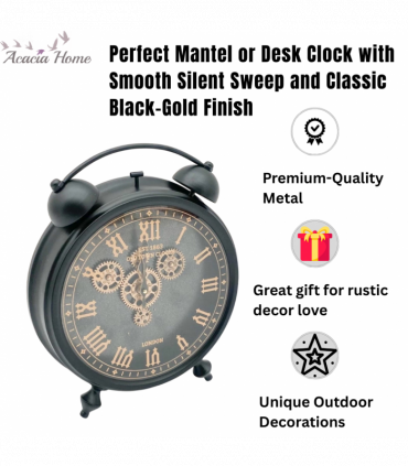 50CM GEAR TABLE CLOCK