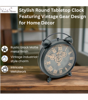 50CM GEAR TABLE CLOCK