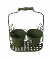 GREEN 2 POT PLANTER