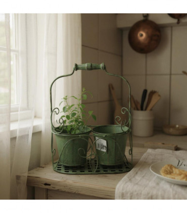 GREEN 2 POT PLANTER
