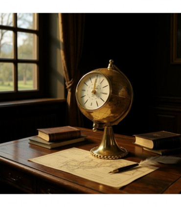 TABLE CLOCK GLOBE DESIGN