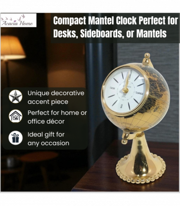 TABLE CLOCK GLOBE DESIGN