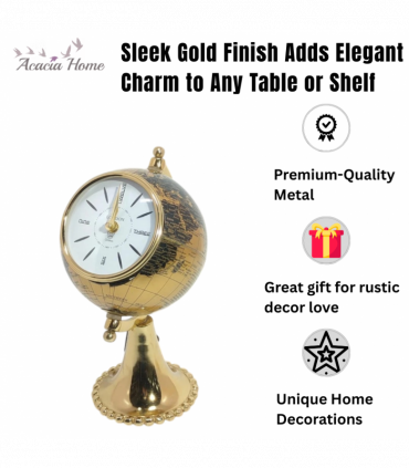 TABLE CLOCK GLOBE DESIGN