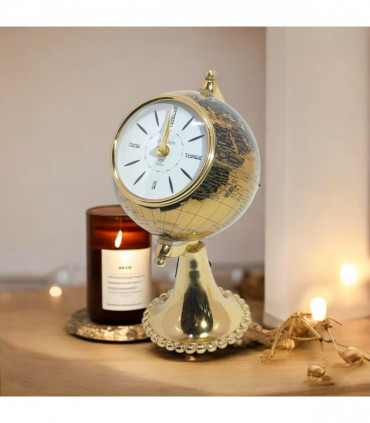 TABLE CLOCK GLOBE DESIGN