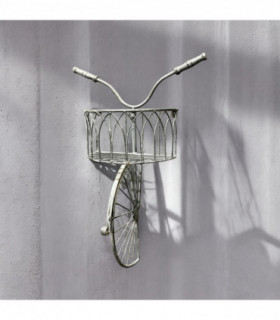 WHITE BICYCLE PLANTER