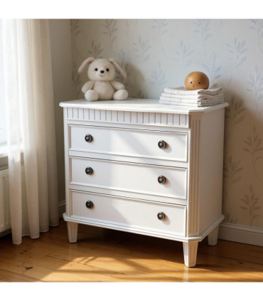 68CM 3 DRAWER CHEST OF DRAWERS