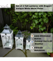 51/41/31CM SET 3 WOODEN LANTERNS