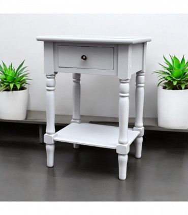 65CM 1 DRAWER SIDE TABLE