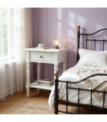 65CM 1 DRAWER SIDE TABLE