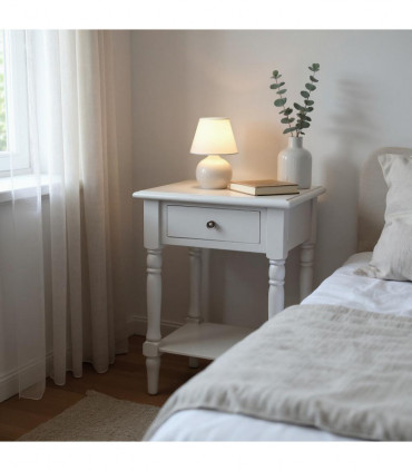 65CM 1 DRAWER SIDE TABLE