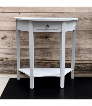 80CM 2 DRAWER SIDE TABLE