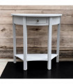 80CM 2 DRAWER SIDE TABLE