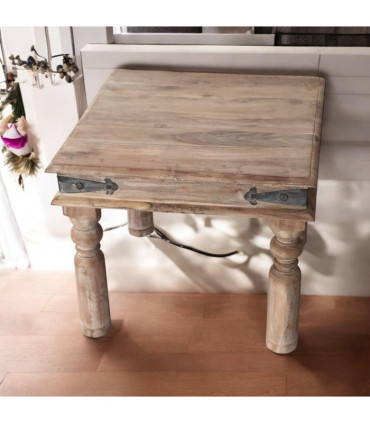 45CM WOODEN SQUARE TABLE