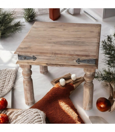 45CM WOODEN SQUARE TABLE