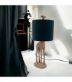 52X20X20CM TABLE LAMP 8" BLACK SHADE