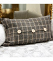30 X 50CM BROWN  VELVET CUSHION COVER ONLY