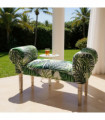 PALM LEAF FABRIC  WINDOW SEAT