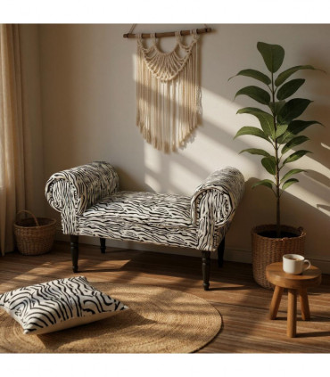 ZEBRA FABRIC  WINDOW SEAT