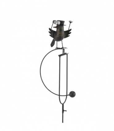44" METAL BIRD ROCKER GARDEN STAKE