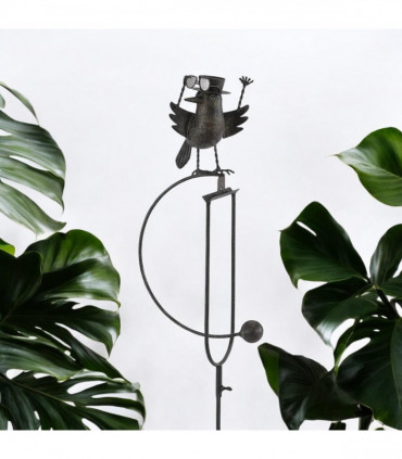 44" METAL BIRD ROCKER GARDEN STAKE