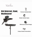 51" METAL BIRD FEEDER GARDEN STAKE