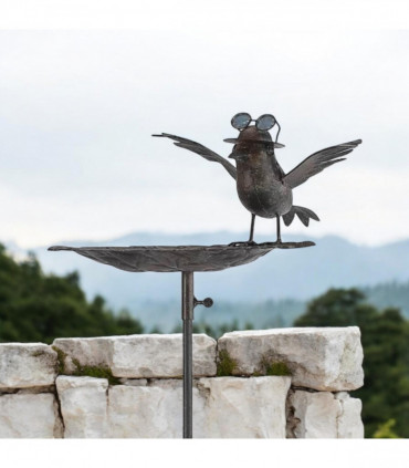 50" METAL BIRD FEEDER GARDEN STAKE