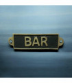 BAR - METAL SIGN