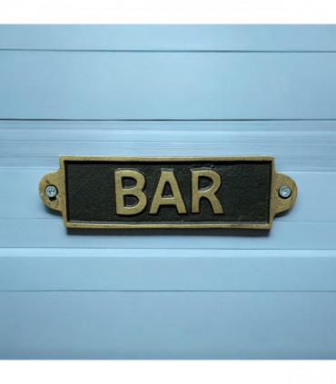 BAR - METAL SIGN