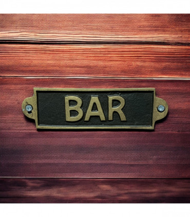 BAR - METAL SIGN