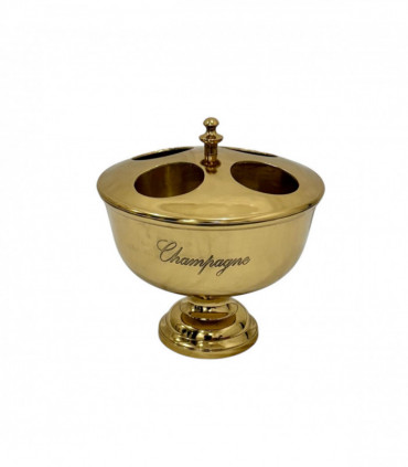36cm GOLD 4 BOTTLE CHAMPAGNE BUCKET