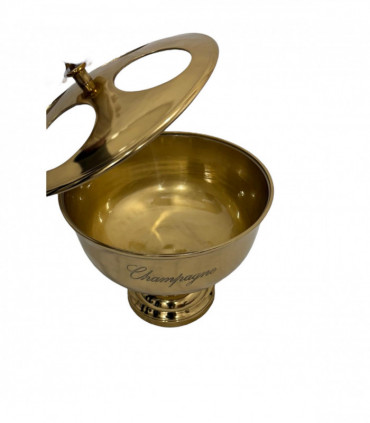 36cm GOLD 4 BOTTLE CHAMPAGNE BUCKET