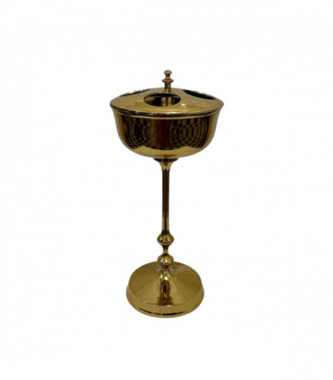 81cm GOLD 4 BOTTLE CHAMPAGNE BUCKET ON STA